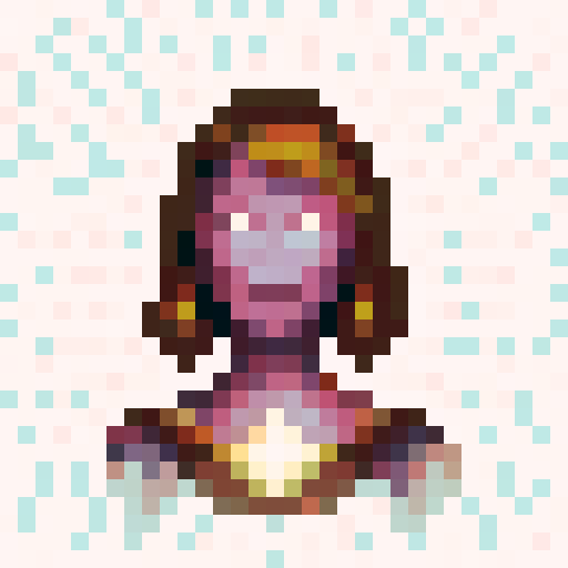 Young bohemian witch with eclectic fashion, staring into a crystal ball, point of view from the person receiving the fortune, adorned with floating candles and magical herbs.