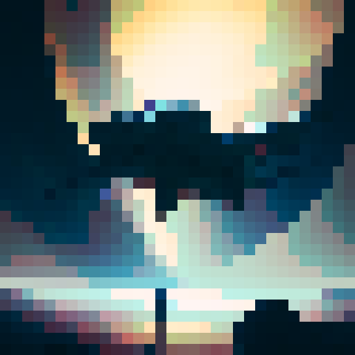 alien in front of a night sky simple