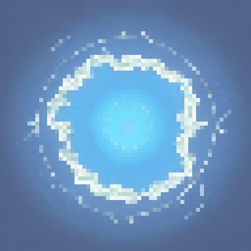 Generate an image of the geographic shape of Gran Canaria filled with blue circles against a white background. The circles should be various shades of blue and overlap to form the shape of the island. The image should be a simplified, non-realistic representation of the island's geography, emphasizing its unique shape.