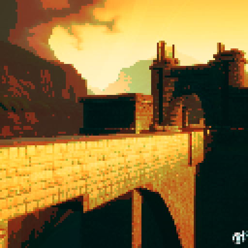 Stone bridge, evening