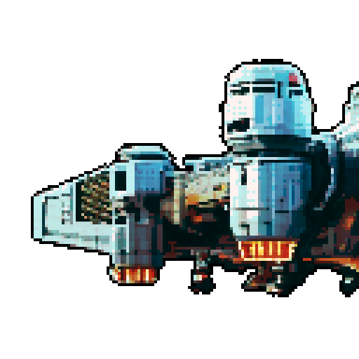 pixel art spaceship