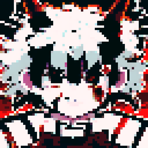 Anime-style demon slayer wielding a sword infused with void energy, sporting warlock horns on their head.