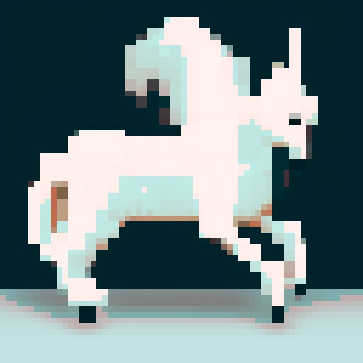 majestic white unicorn