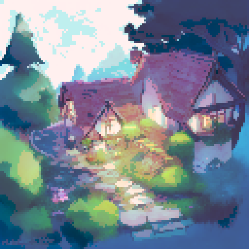 proposal scene in a dark but enchanting forest, two people in love being cute and stuff