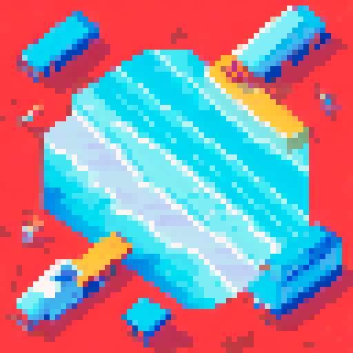 overhead view, vibrant beach, waves washing, sRGB, pixel art