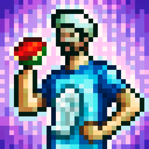 man with watermelon on head