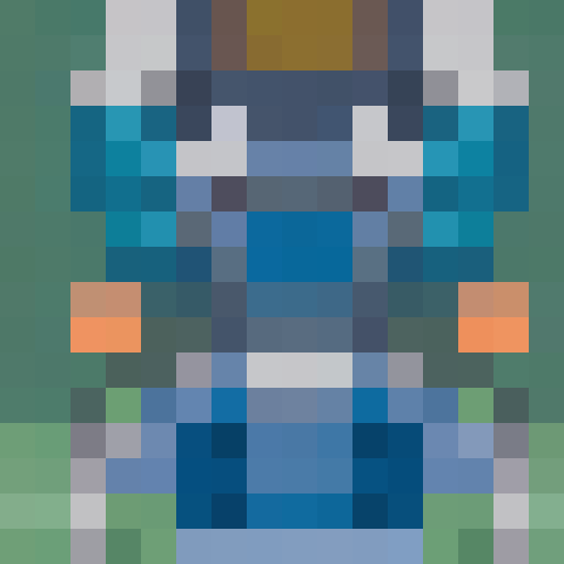 female warrior, vibrant green hair with braids, large sword, fantasy RPG, character sprite