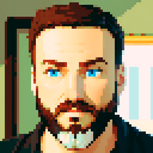 portrait man with blue eyes and beard