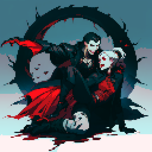 blood splatter, vampire attack, dynamic, vampire claws, vampire fangs, blood, full-body image, male, male vampire, man, full-body