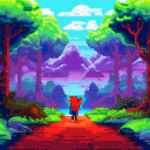 person walking out of evil forest with dead trees