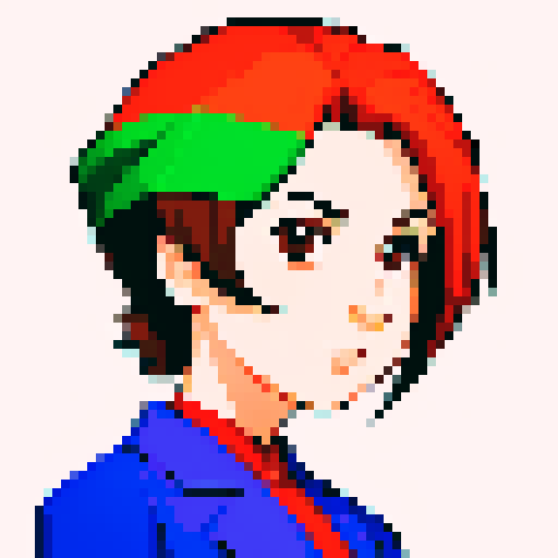 minister of foreign affairs, front view, pixel art, sRGB, detailed facial features, clean lines, vibrant colors, small dot shading, retro aesthetic, bust