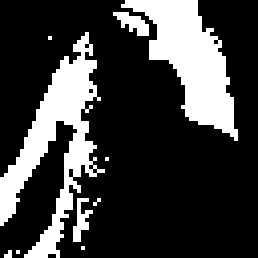 a ronin standing at the edge of the cliff looking over some mountains and the ronin is wearing a straw hat with a katana on his waist with a bird on his shoulder, the colour shceme is white and black