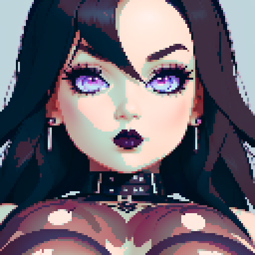 busty goth, nude curvy goth, cute goth woman, with black hair, nude breast, beauty photo, glamour shot, avatar portrait