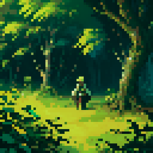 The scene should evoke a sense of intense combat, with natural environment reflecting the aftermath of a fierce battle. The dense jungle should be lush with various shades of green, tall trees, thick underbrush, and large ferns. Incorporate signs of conflict such as broken branches, disturbed foliage, and faint smoke or fire remnants in the background. The terrain should include uneven ground with scattered rocks and perhaps a muddy path. The sky, partially visible through the canopy. Dark tone.