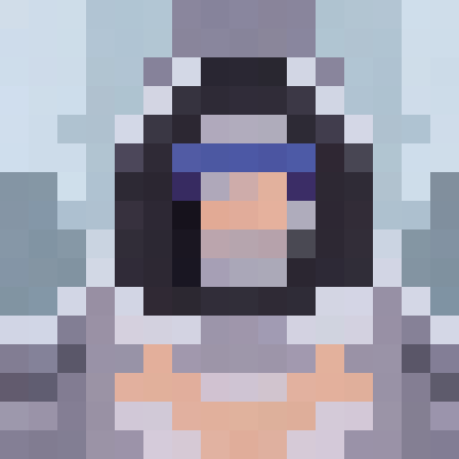 beautiful ethereal angel with chrome wings, flowing hair, and a serene expression, rendered in pixel art with crisp, defined lines and a vibrant sRGB color palette