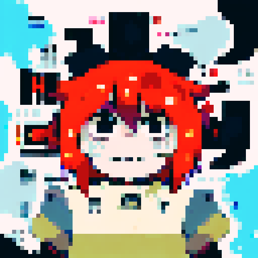 Anime-inspired pixel art character portrait showing a close-up of a skilled sniper aiming their rifle with precision at the head of a distant target.