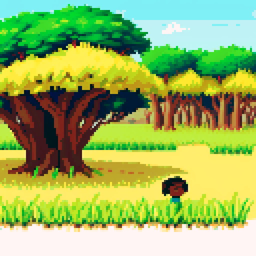 african field with patches of grass