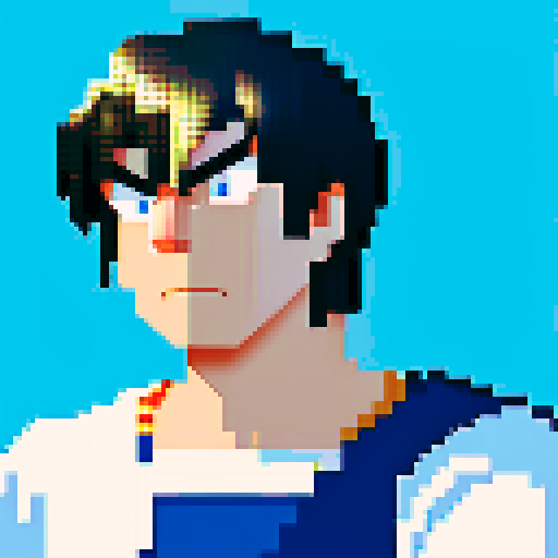 give him a sad face and closed mouth