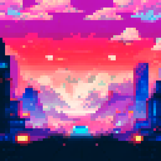 neon futuristic that can be a car background with a blurry portrait peaking somwhere behind
