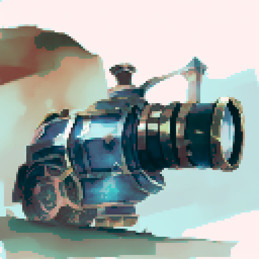 film reel with film coming off of it on the dirt, sun-soaked and dusty, capturing the essence of a vast and rugged landscape in a striking portrait