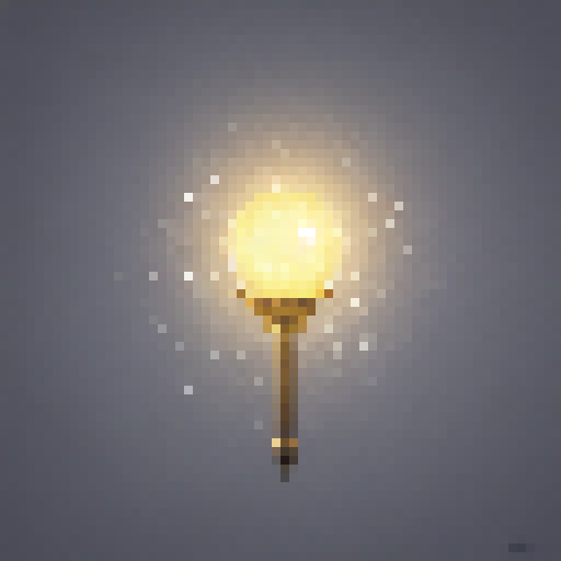 A glittering star-like glass lamp, fueled by blessed olive oil from an unknown land, casting a warm glow without a flame. Art style: Realistic.