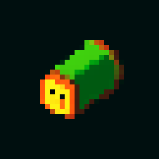 pixel art 2d wood log