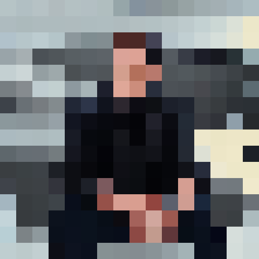 game icon, pixel art, close up, 16x16, neutral expression, person, portrait, vibrant colors, detailed shading, retro aesthetic