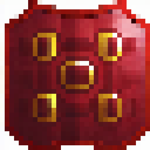 A fiery dragon shield, emblazoned with intricate golden scales and sharp red spikes