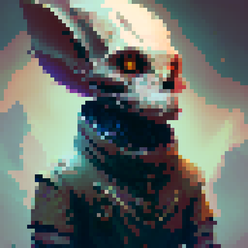 bold, fierce, yet slightly adorable skull featuring glowing eyes, no additional detail