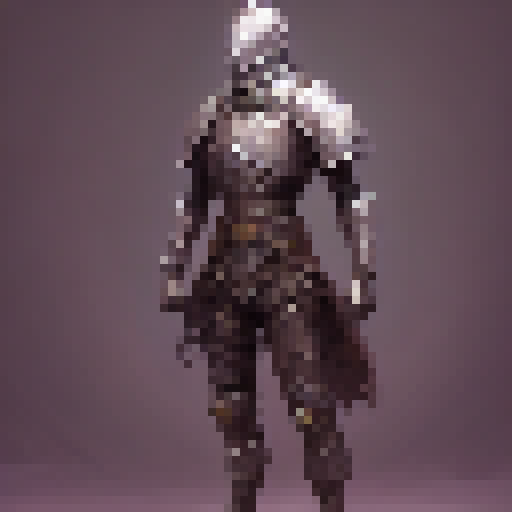 armored knight, full body image