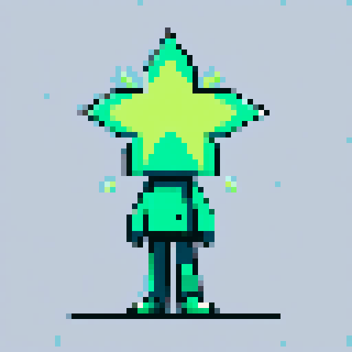 A green healing ray that appeared from the sky