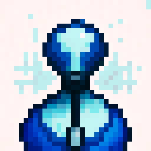 helmet, game icon, 32x32 pixel art, sRGB, skill art, close up, portrait, metallic, futuristic, glowing, intricate, detailed, shadows, glossy, reflective, vibrant, dynamic, symmetrical, high contrast, bold, sharp lines, compact, miniature, precise, textured