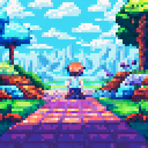 An anime person's backside in a garden