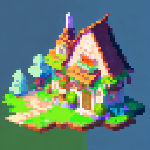 Mid evil pixel landscapes  