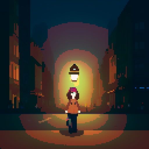 Night city street light background, profile picture, young girl, smile, rounded face, blue eyes, short black hair, brown jacket, beige hat, facing directly