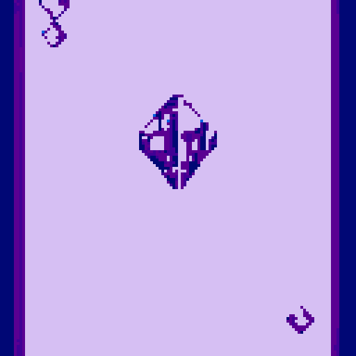 Create a purple amethyst gem in the center of the card