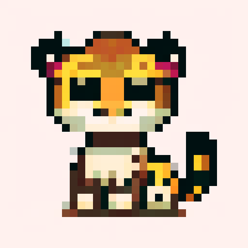 a cute jaguar in the forest. the scenery have on tree in each side and the sky have a bright sun