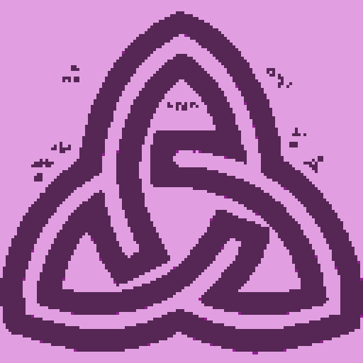 Magical and precious futuristic rune