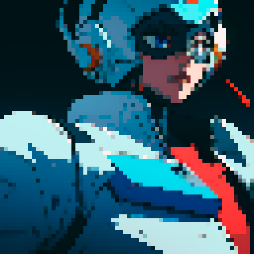 Masked piloit by spaceship