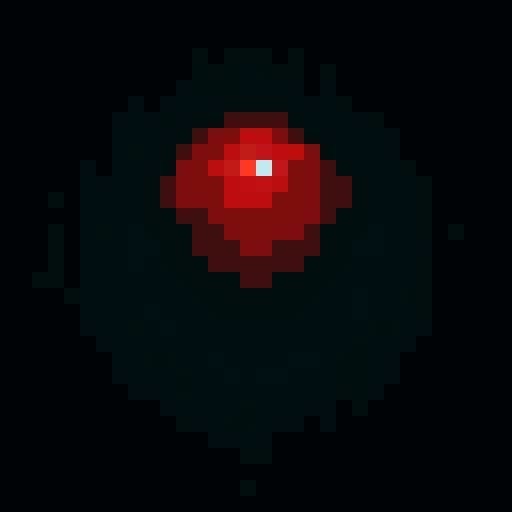 Red sphere with a rose in the middle of it