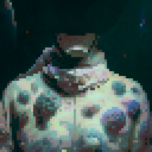 Surrealistic, dreamlike, and whimsical.

        A fantastical family portrait featuring nude bodies intertwined with colorful flora, glowing 