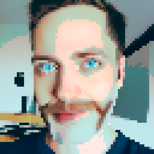 portrait man with blue eyes and beard