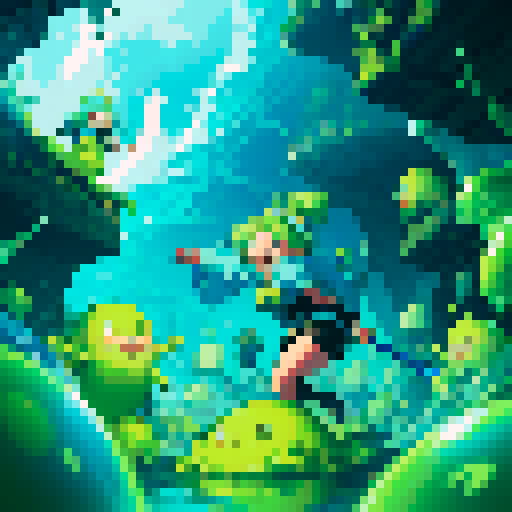 tidal wave of thick slime, thick gooy slime, heroes drowning in slime, slime surrounding heroes, heroes sinking into slime