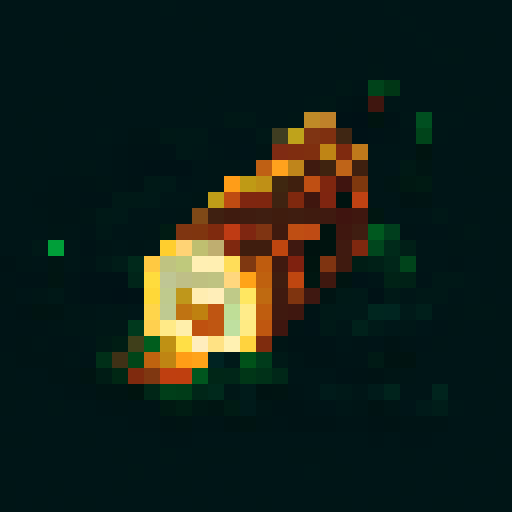 pixel art 2d wood log