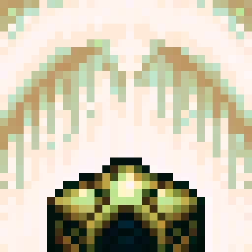 gold color helmet, game icon, 32x32 pixel art, sRGB, skill art, close up, portrait