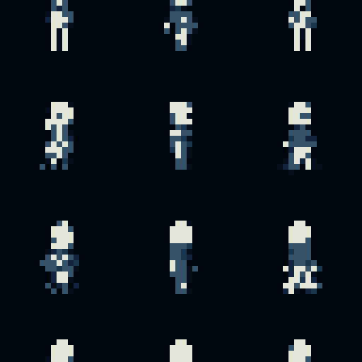 dark medieval knight with glowing eyes, flowing dark cape, pixel art, sRGB, sprite sheet, character sprite sheet