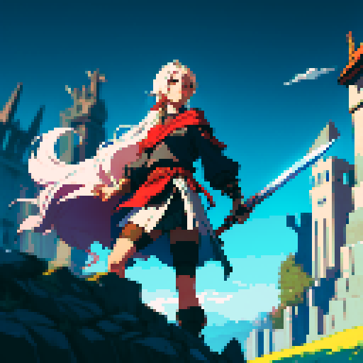 sliced in half by a sword