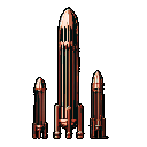 I want a tall vertical copper structure reminiscent of a organ pipe. It should have strange mechanical details that could interlock with each other. I also want this object usable an asset in a videogame, meaning only one object per image, outlined with a strong black stroke, on a solid-color background.