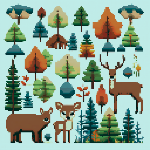 Woodland cross stitch pattern, Forest cross stitch pdf download, Cottage wall decor, Modern cross stitch, Nature embroidery Woodland nursery