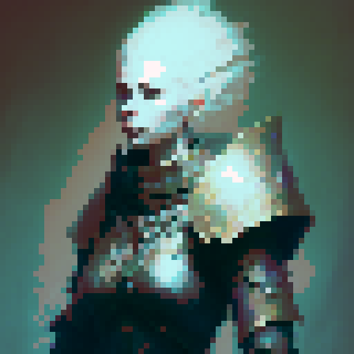 grim fantasy monster knight in armor